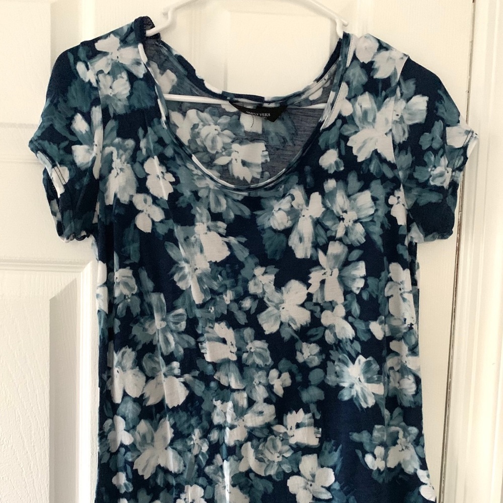 Simply Vera Wang Floral Shirt